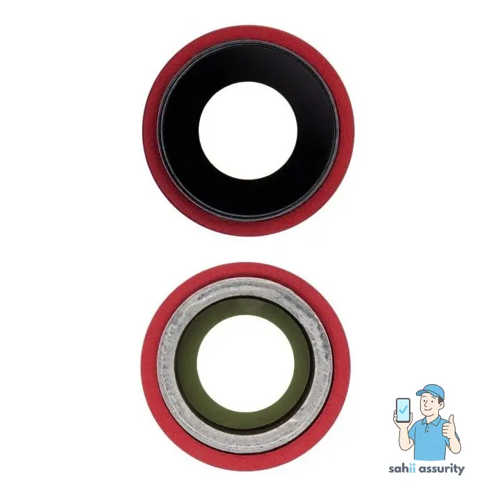 Camera Lens Glass with Frame for Apple iPhone 12 Red thumbnail